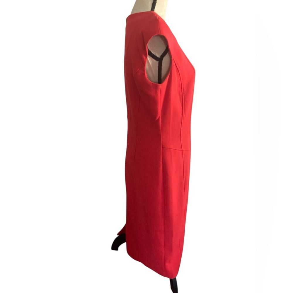 Women’s Mario Serrani red sheath dress 10 made in Italy pin up wedding guest - Picture 10 of 15